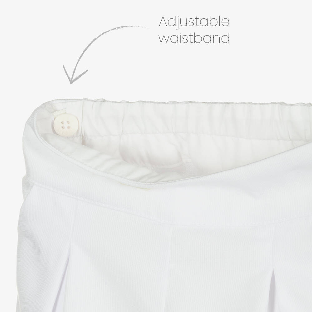 Lapin House-Girls Pink & White Cotton Shorts Set | Childrensalon Outlet