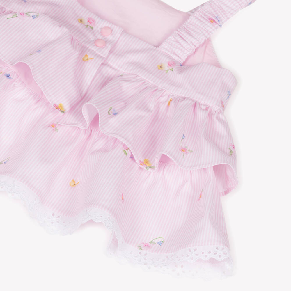 Lapin House-Girls Pink & White Leggings Ensemble | Childrensalon Outlet