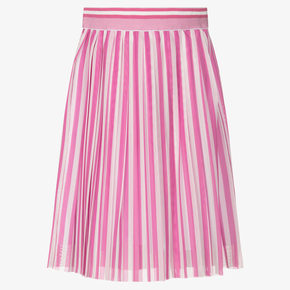 Lapin House - Girls Pink & White Stripe Skirt | Childrensalon
