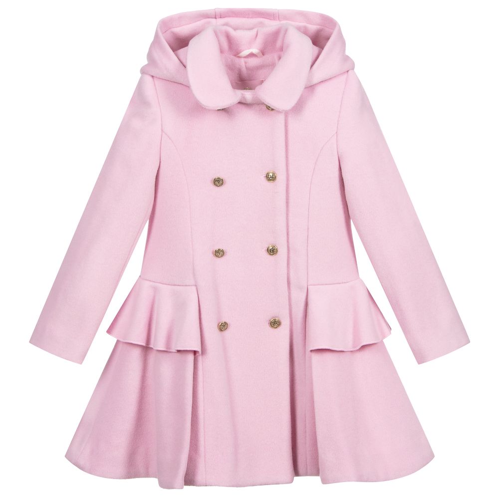 Lapin House - Veste rose en laine Fille | Childrensalon