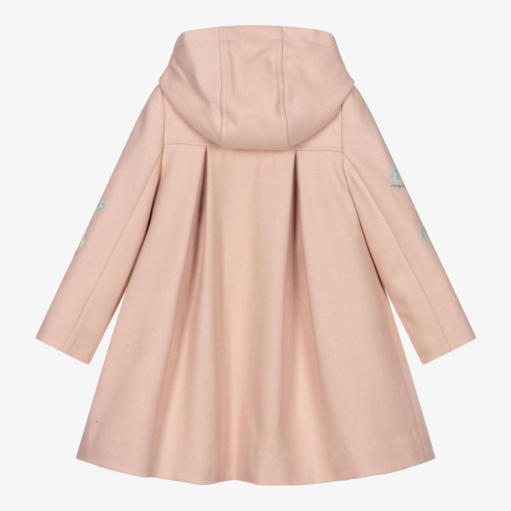 Lapin House-Розовое шерстяное пальто для девочек | Childrensalon Outlet