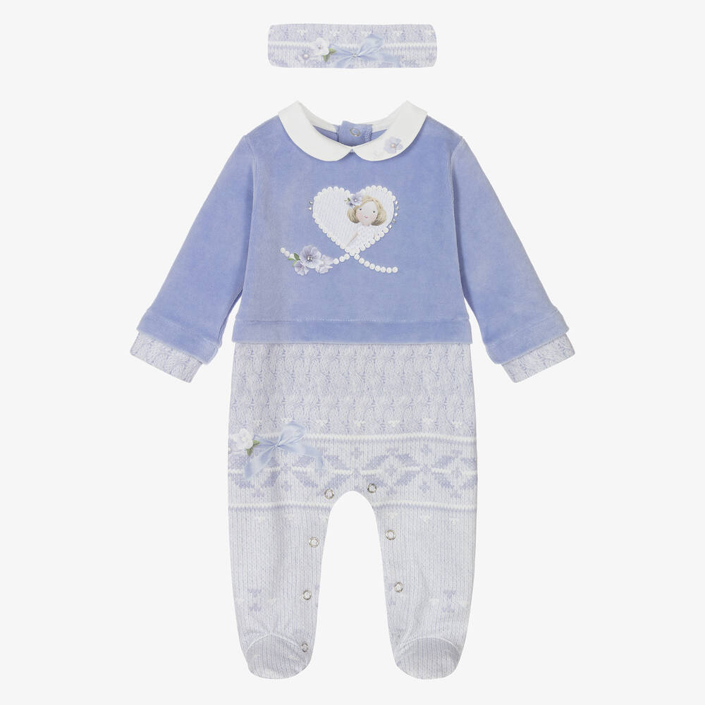 Lapin House - Girls Purple Babygrow Set | Childrensalon