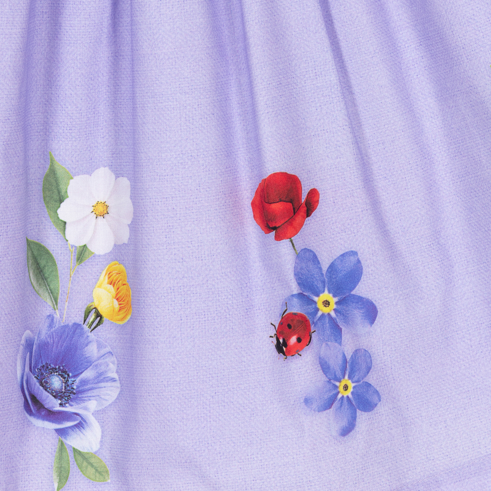 Lapin House-Girls Purple Cotton Dress | Childrensalon Outlet