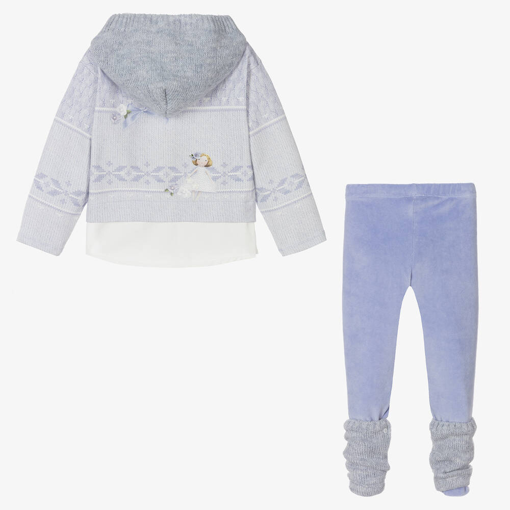Lapin House-Girls Purple Leggings Set | Childrensalon Outlet