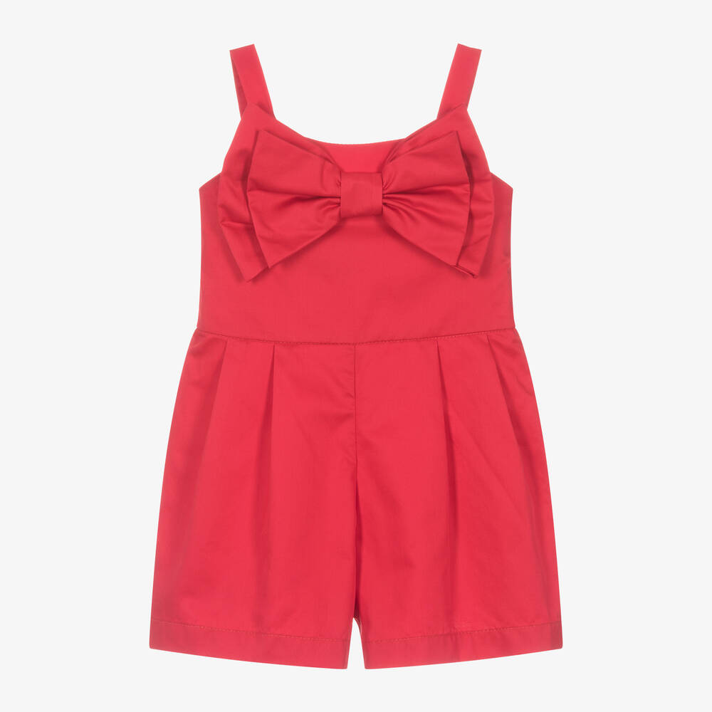 girls red playsuit