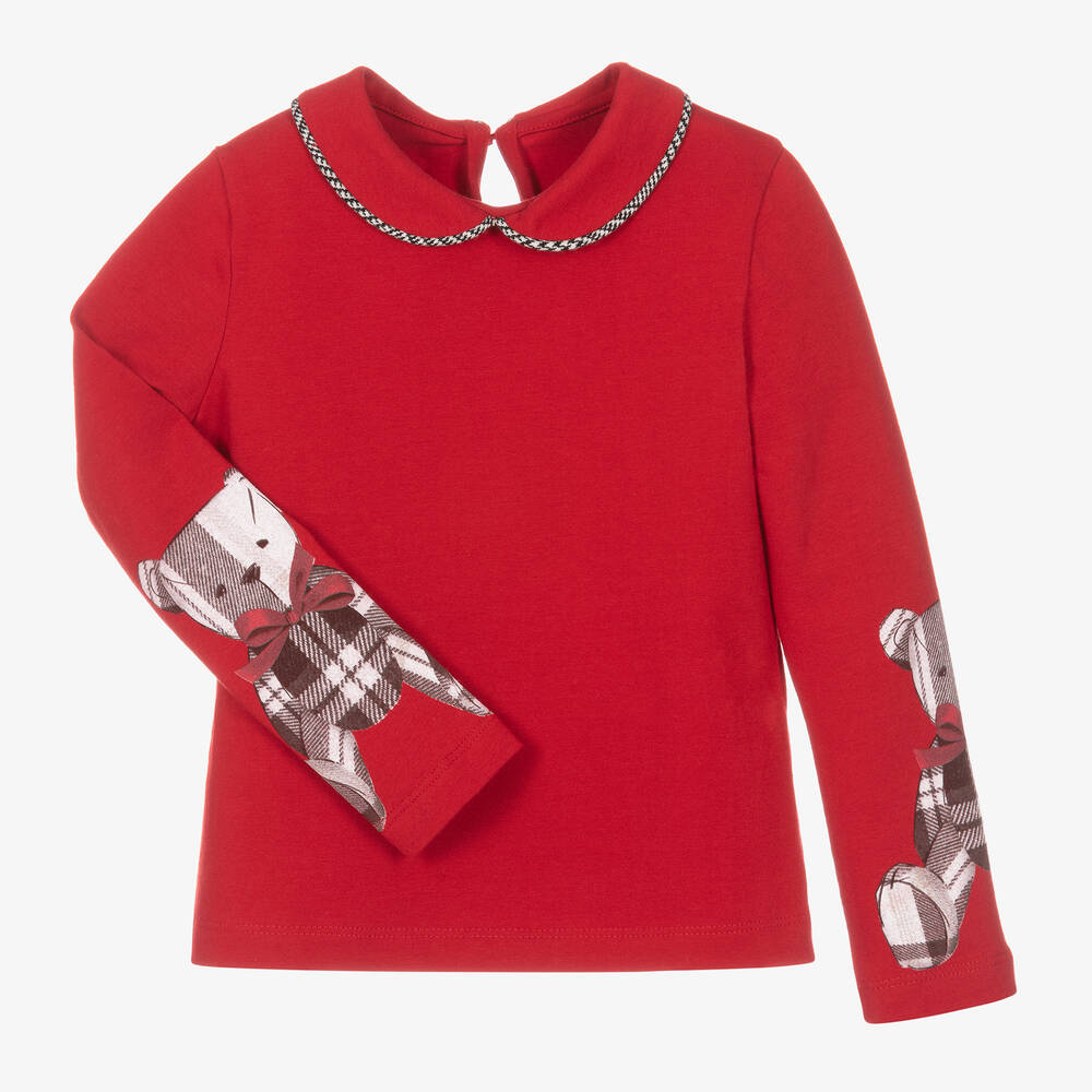 Lapin House-Красный топ и юбка из хлопка для девочек | Childrensalon Outlet