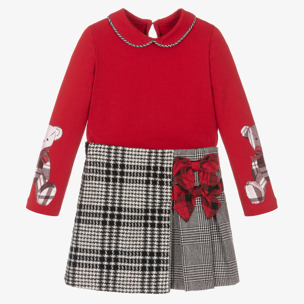 Lapin House - Girls Red Cotton Skirt Set | Childrensalon