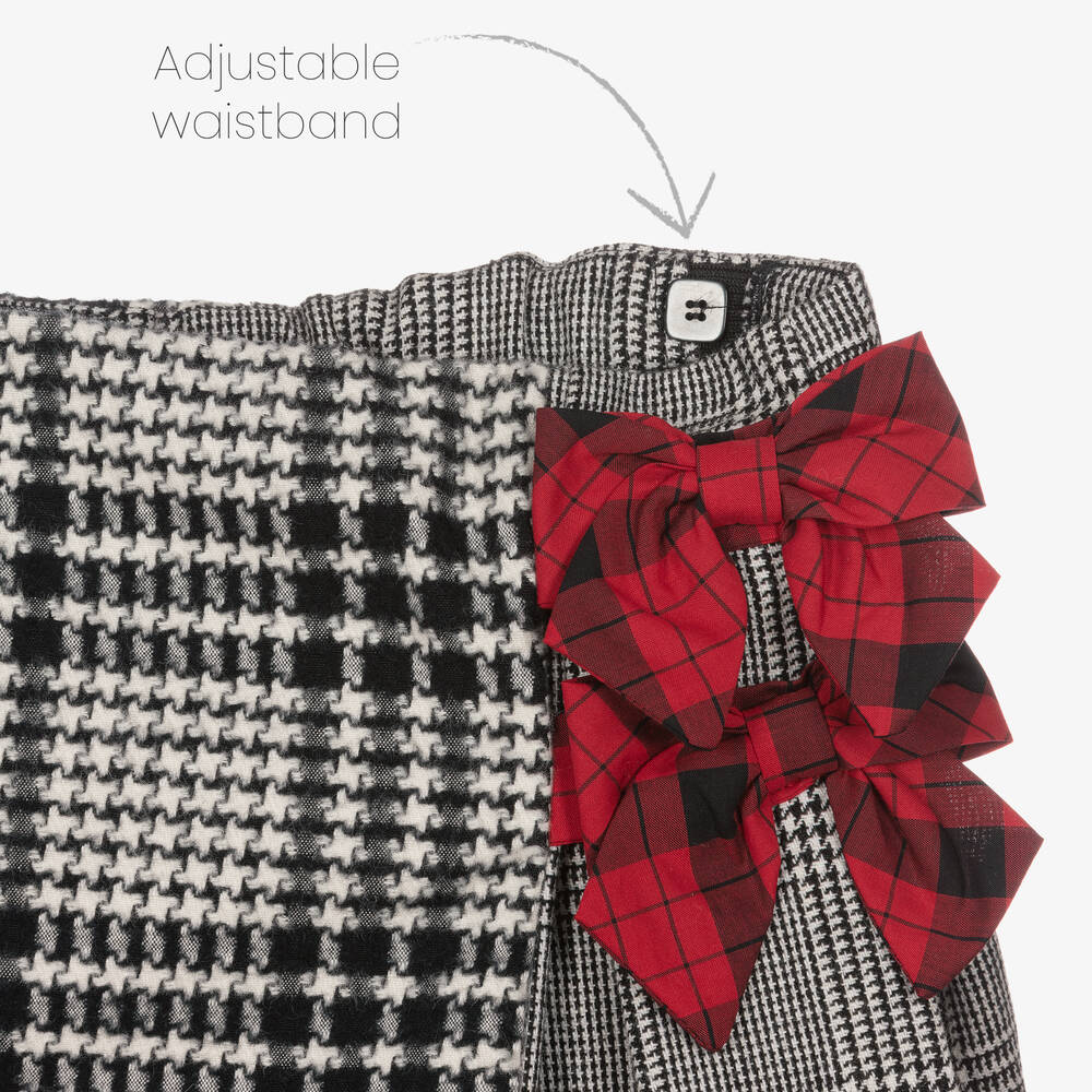Lapin House peplum-hem cotton skirt - Red