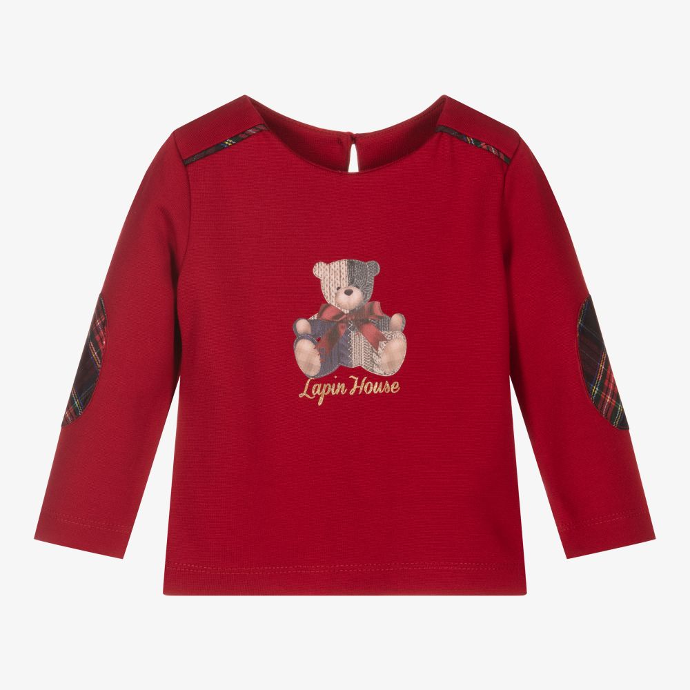 Lapin House-Girls Red Cotton Top | Childrensalon Outlet
