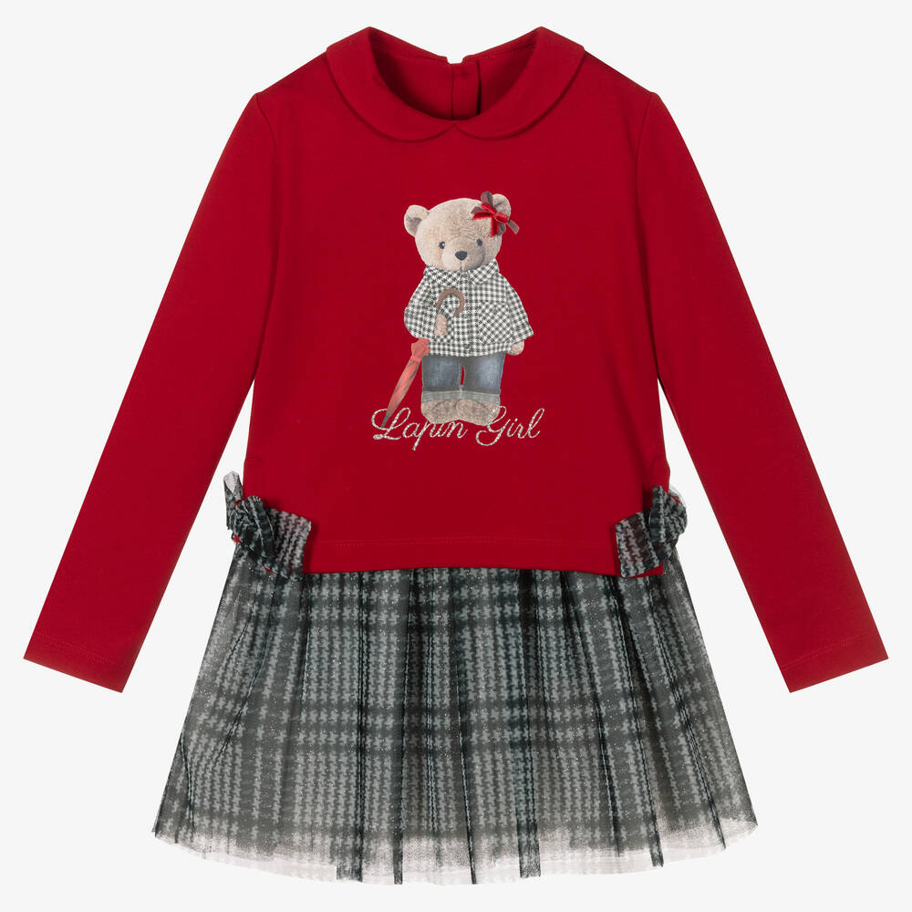 Lapin House - Ensemble jupe grise fille | Childrensalon