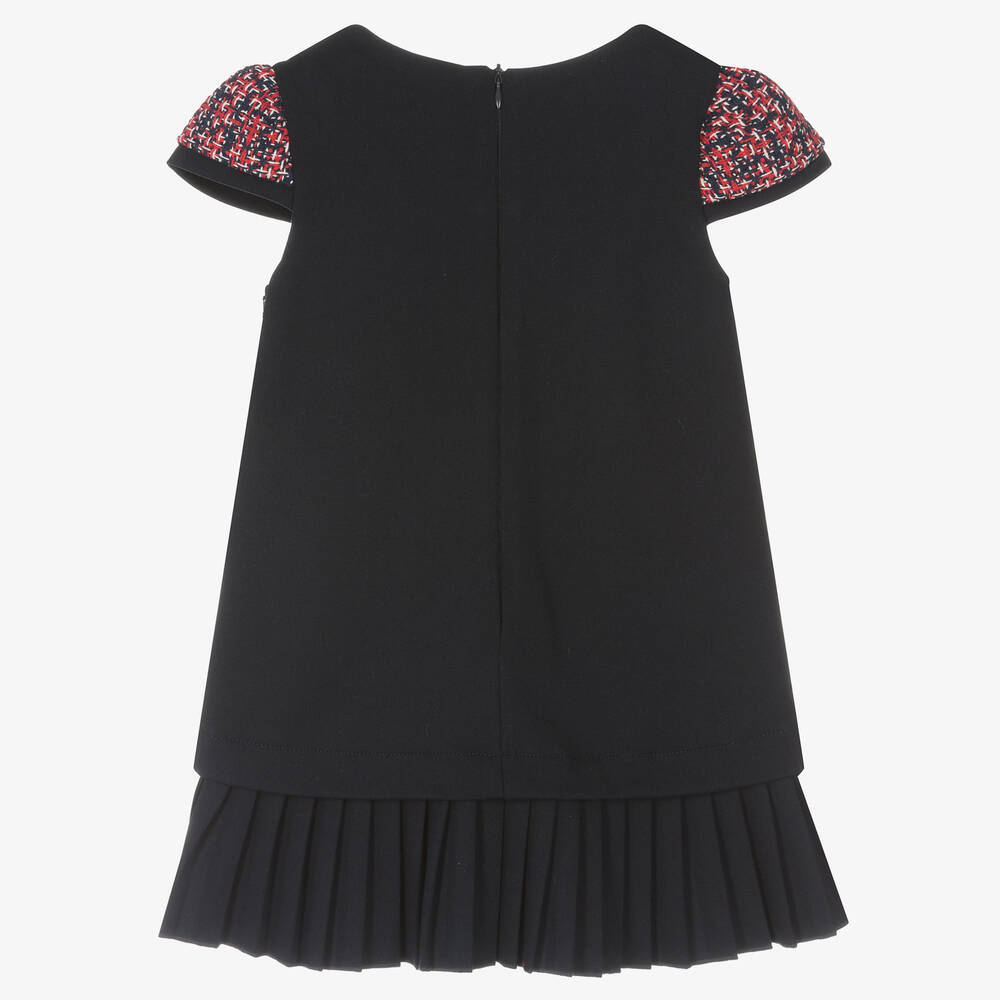 Lapin House-Красно-синее платье из хлопка с бантиками | Childrensalon Outlet