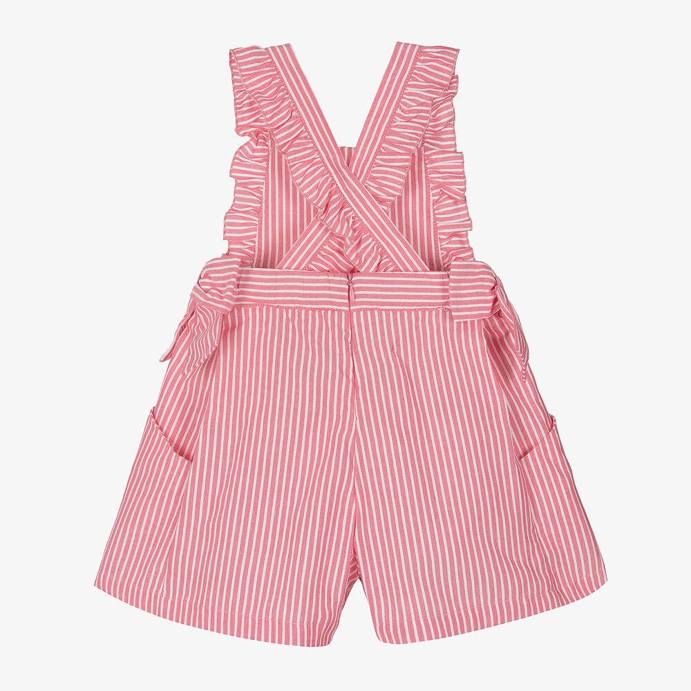 Red and sale white striped playsuit