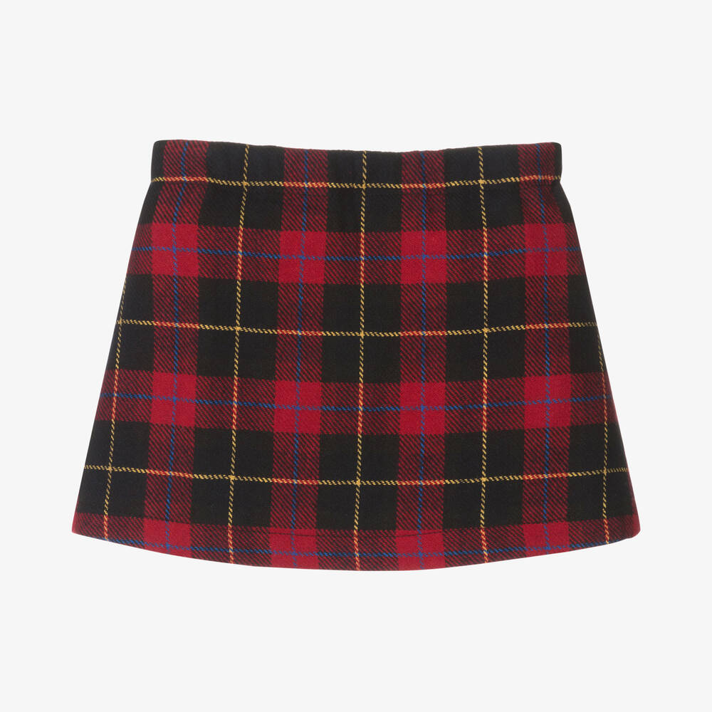 Lapin House-Girls Red Tartan Mini Skirt | Childrensalon Outlet