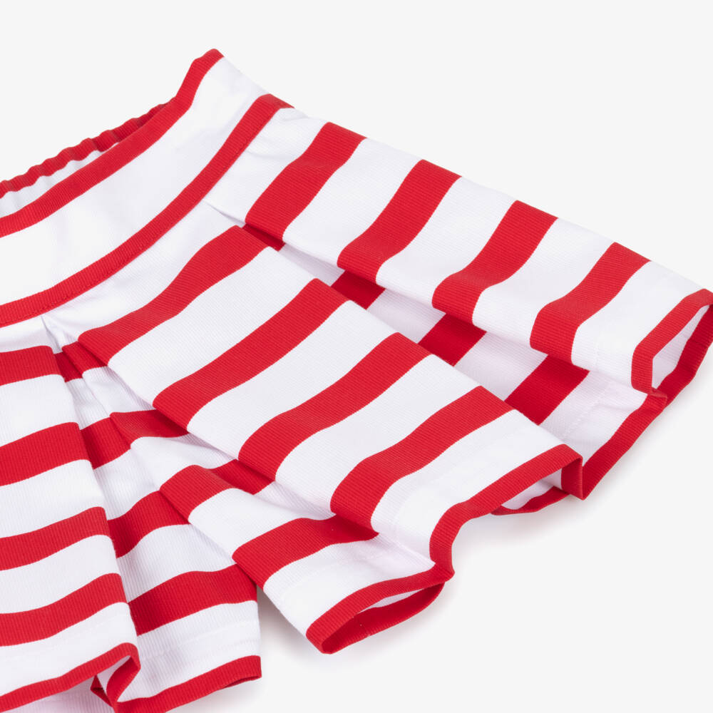 Lapin House-Girls Red & White Striped Shorts | Childrensalon Outlet