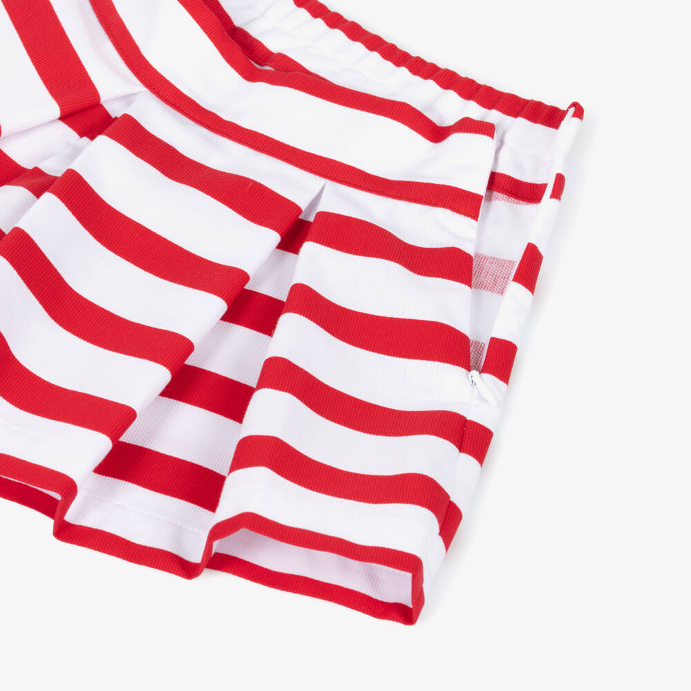 Lapin House-Girls Red & White Striped Shorts | Childrensalon Outlet