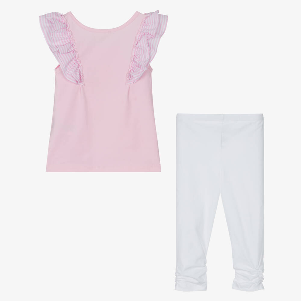Lapin House-Girls Rosy Jersey Leggings Ensemble | Childrensalon Outlet