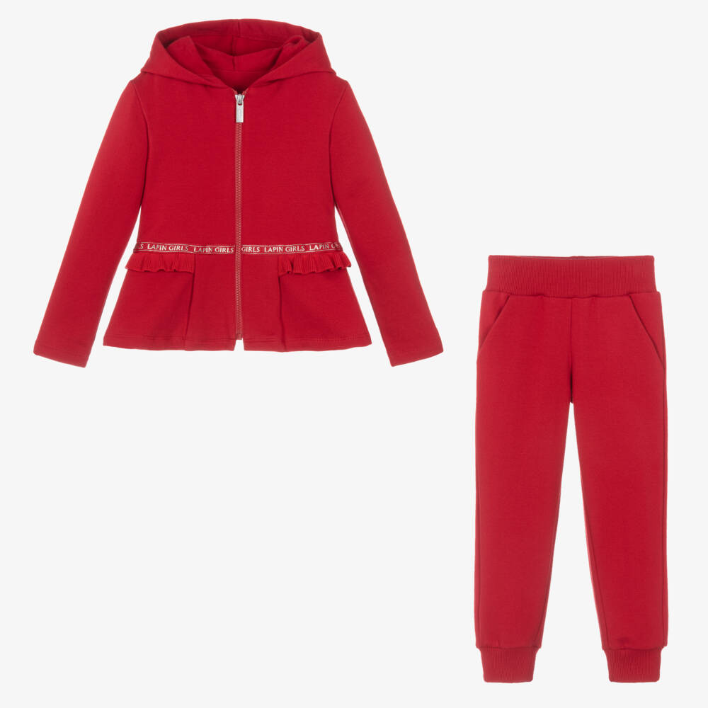 Lapin House-Girls Scarlet Ruffle Trim Set | Childrensalon Outlet