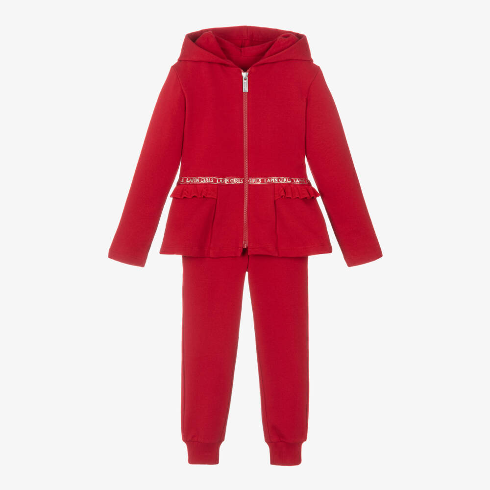 Lapin House-Girls Scarlet Ruffle Trim Set | Childrensalon Outlet