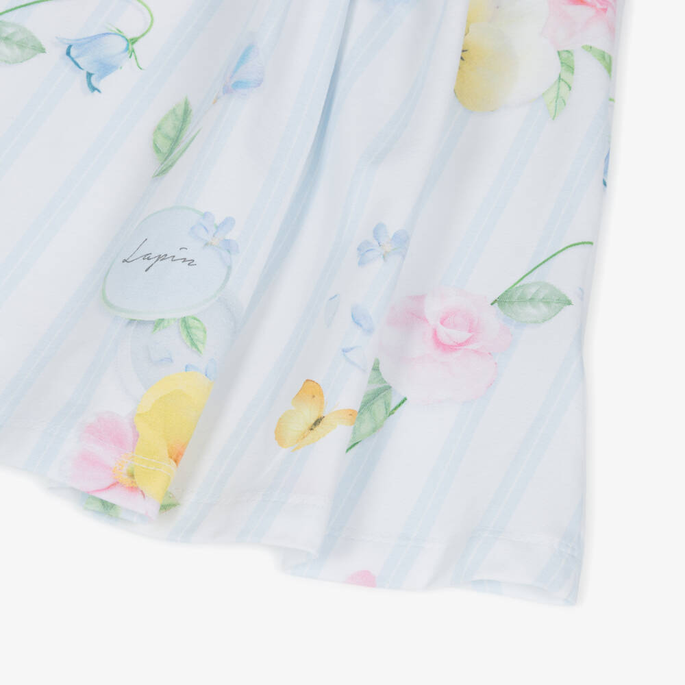 Lapin House-Girls Seaside Striped Cotton Frock | Childrensalon Outlet