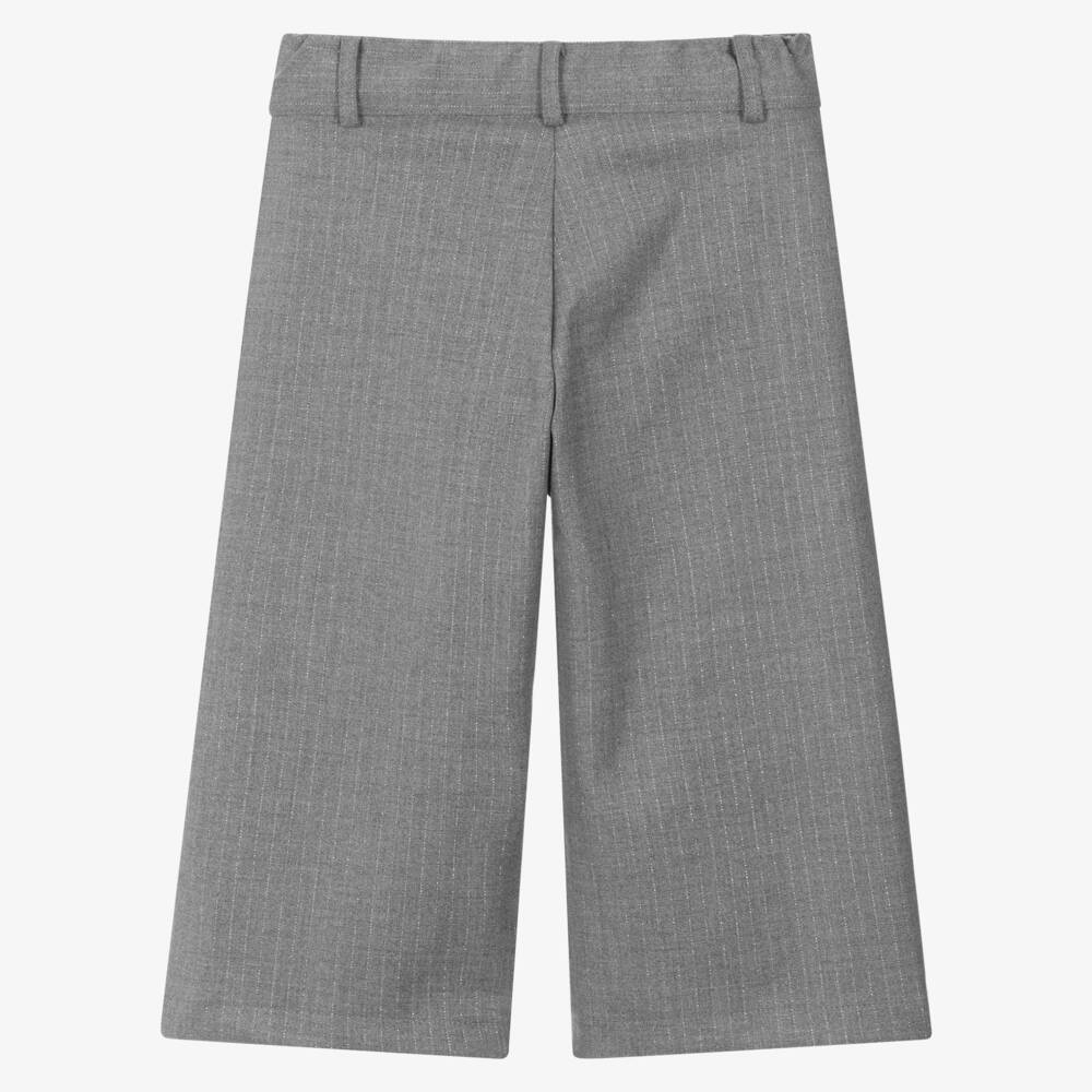 Lapin House-Girls Silver Pinstripe Trousers | Childrensalon Outlet