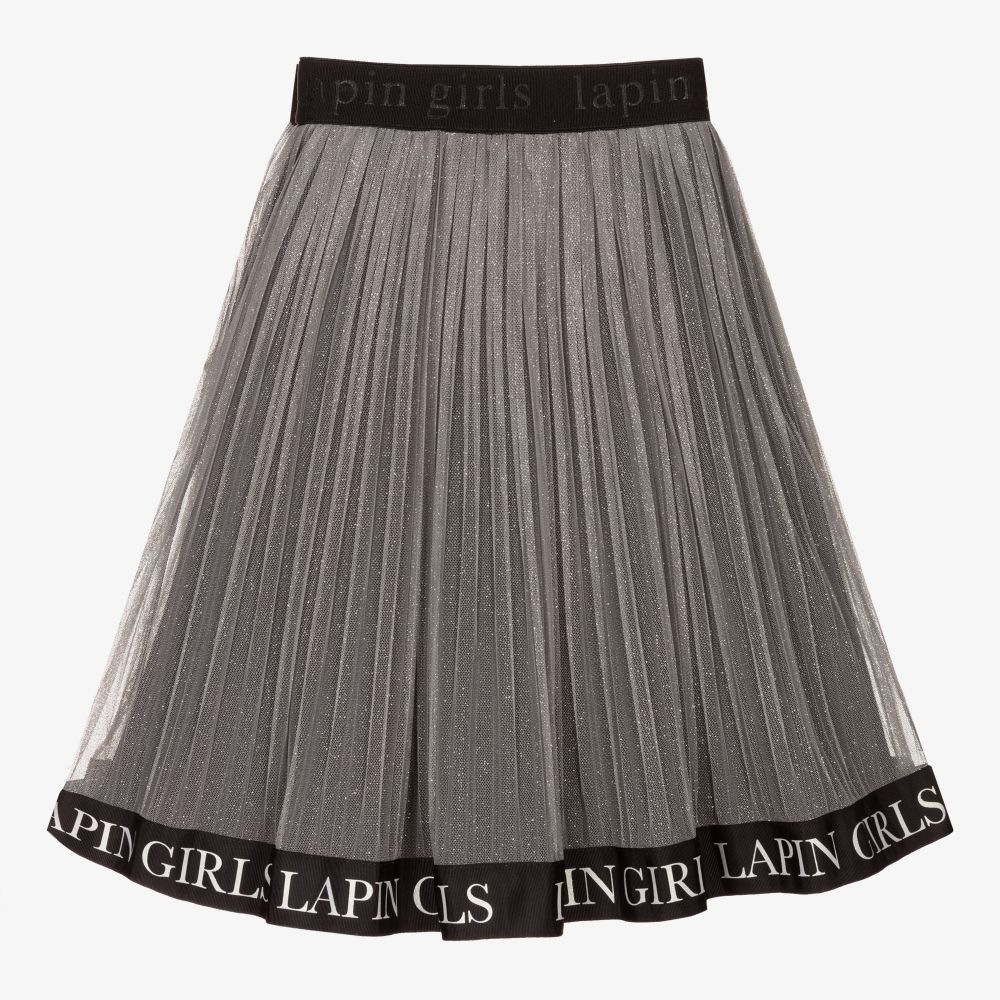 Lapin House-Серебристая плиссированная юбка для девочек | Childrensalon Outlet