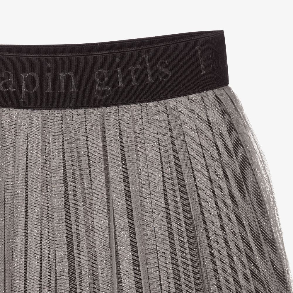Lapin House-Серебристая плиссированная юбка для девочек | Childrensalon Outlet