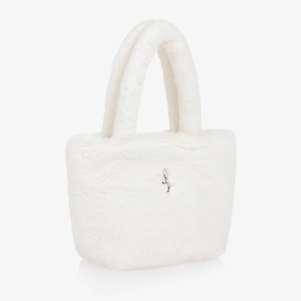 Lapin House-Girls Soft Ivory Fur Bag | Childrensalon Outlet