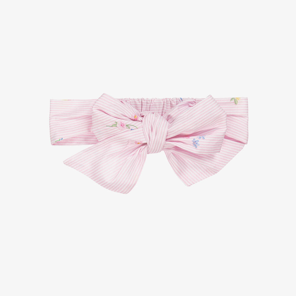 Lapin House-Girls Soft Pink Cotton Hairband | Childrensalon Outlet