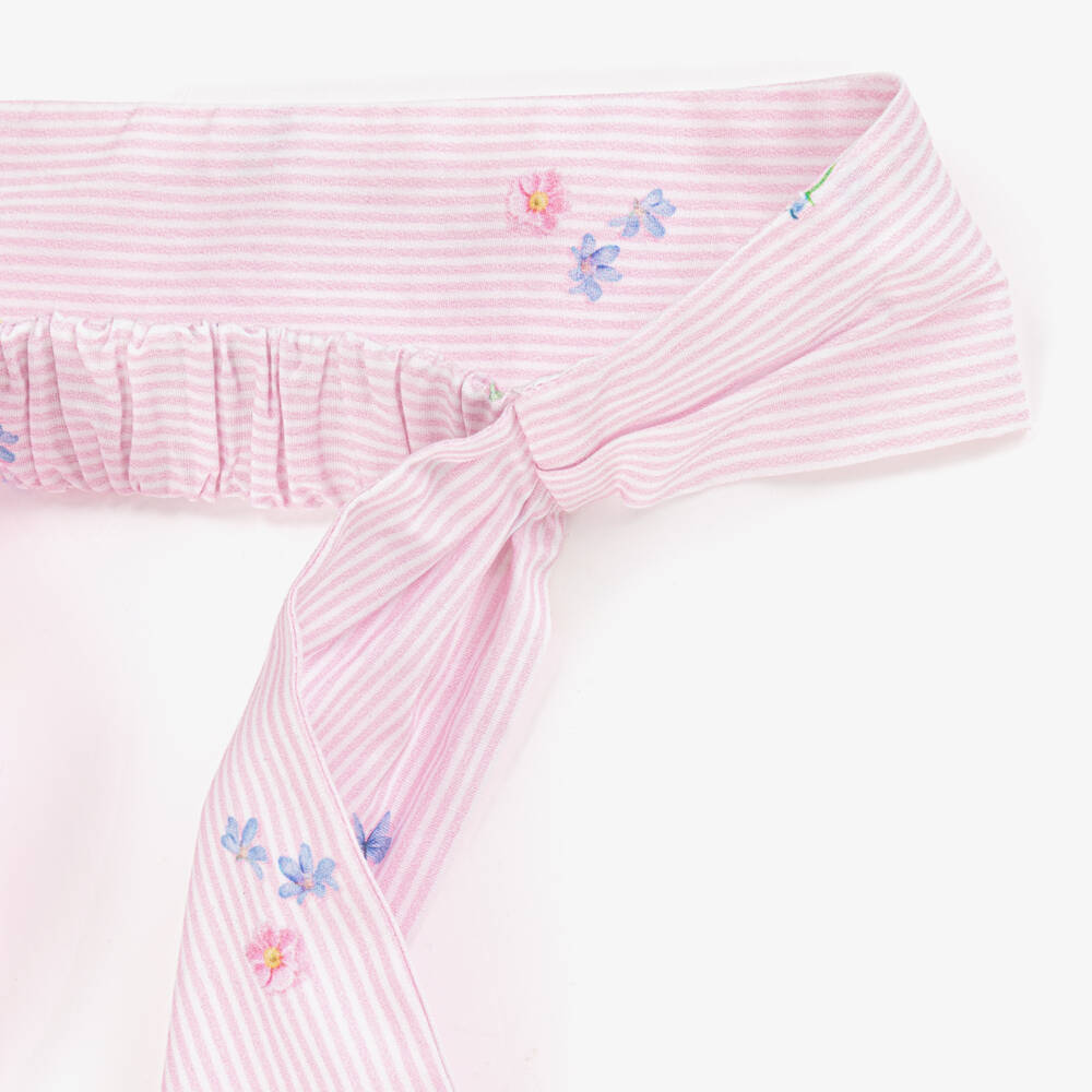 Lapin House-Girls Soft Pink Cotton Hairband | Childrensalon Outlet