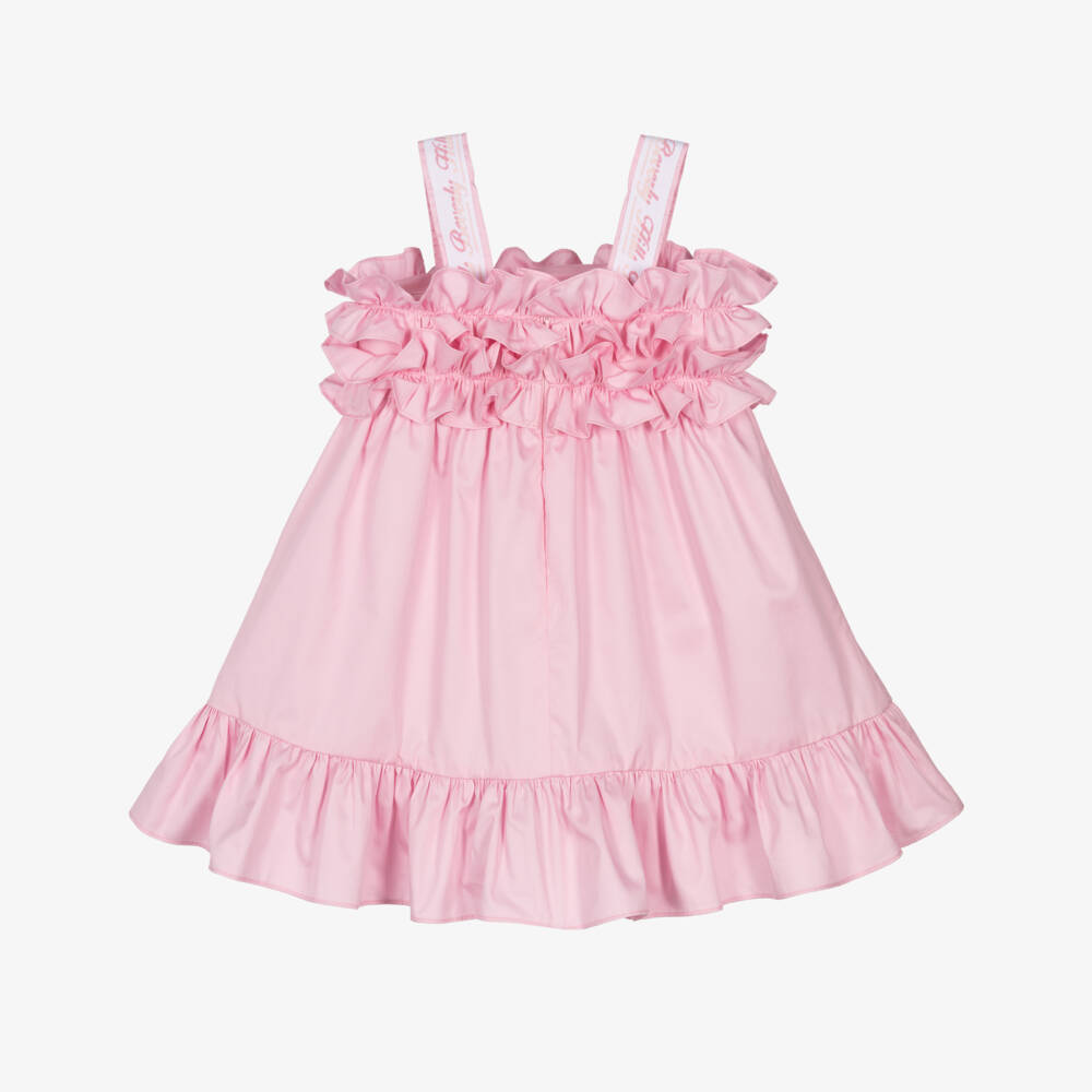 Lapin House-Girls Soft Pink Ruffled Dress | Childrensalon Outlet