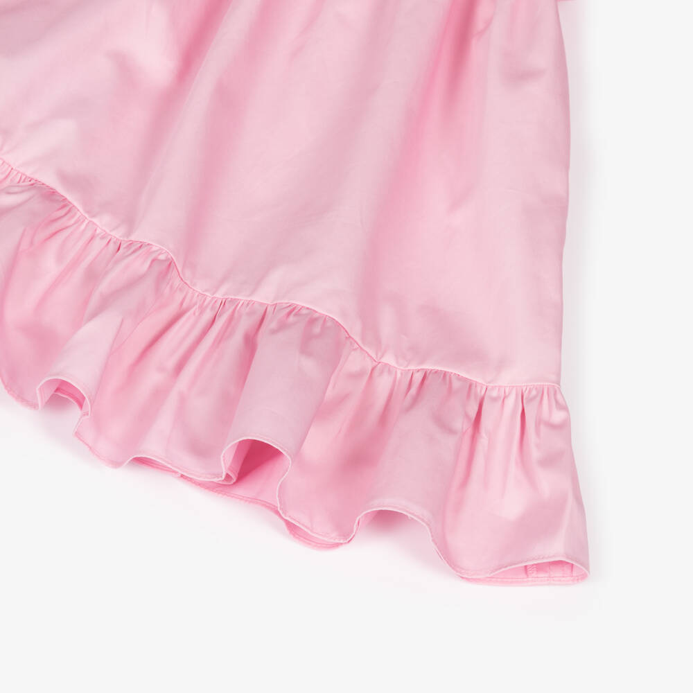 Lapin House-Girls Soft Pink Ruffled Dress | Childrensalon Outlet