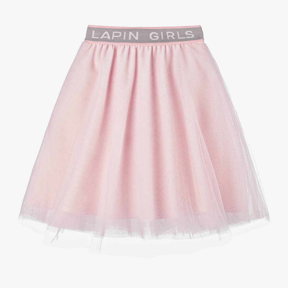 Lapin House-Girls Sparkling Pink Tulle Skirt | Childrensalon Outlet
