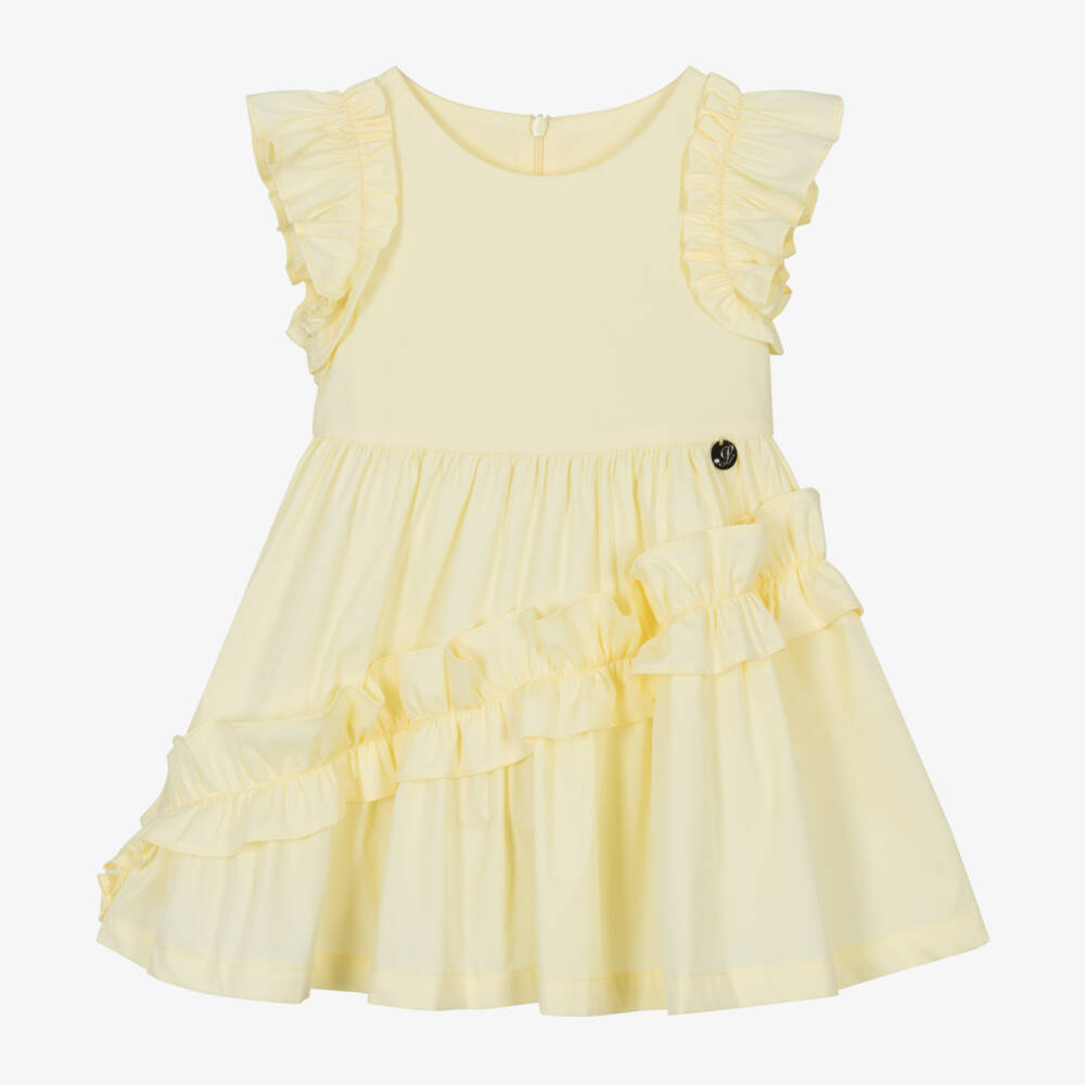Lapin House-فستان قطني مشمس للبنات مع كشكشات | Childrensalon Outlet