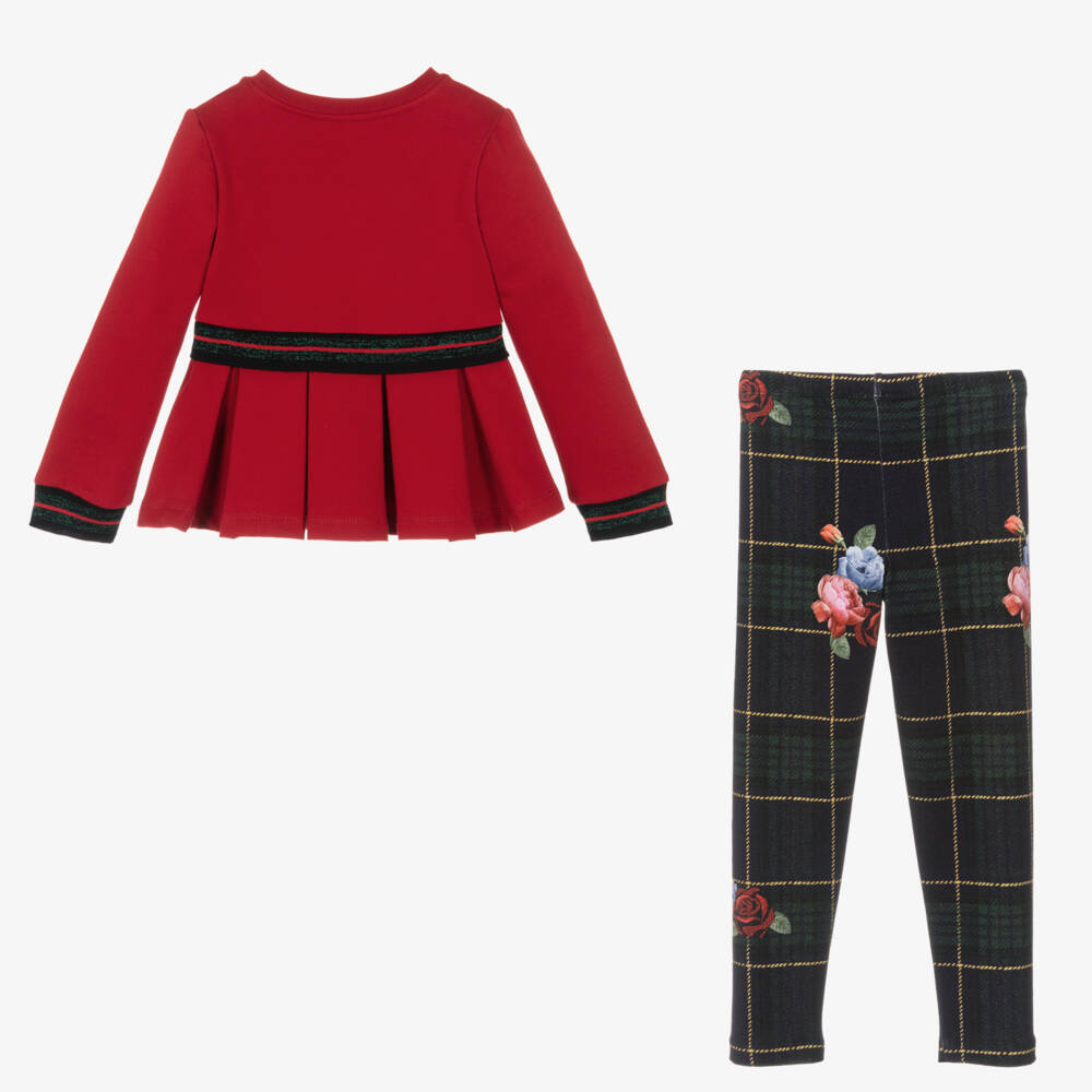 Lapin House-Girls Tartan Bear Outfit Set | Childrensalon Outlet