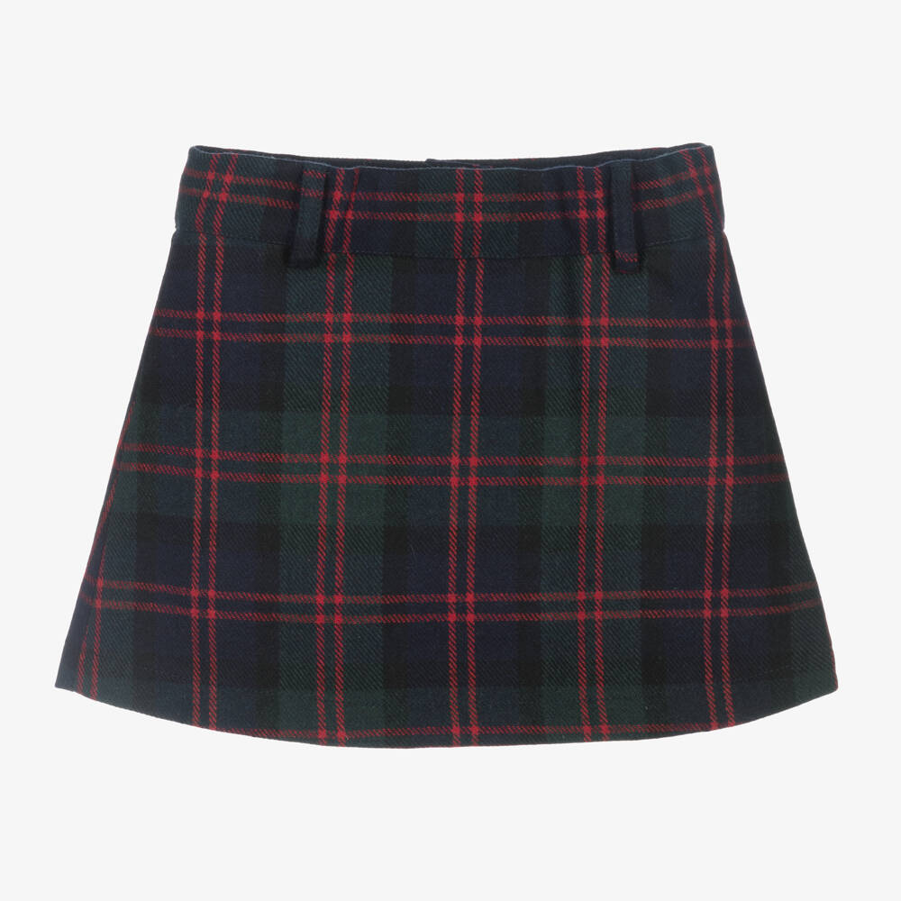 Lapin House-Girls Tartan Wool Blend Skirt | Childrensalon Outlet