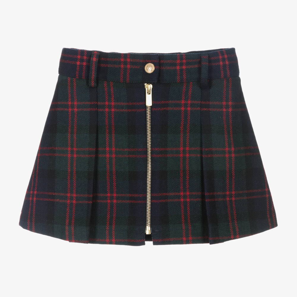 Lapin House-Girls Tartan Wool Blend Skirt | Childrensalon Outlet