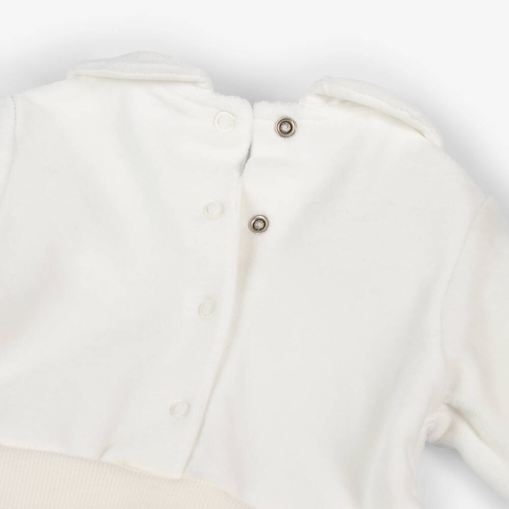 Lapin House-Girls Teddy Velour Babysuit | Childrensalon Outlet