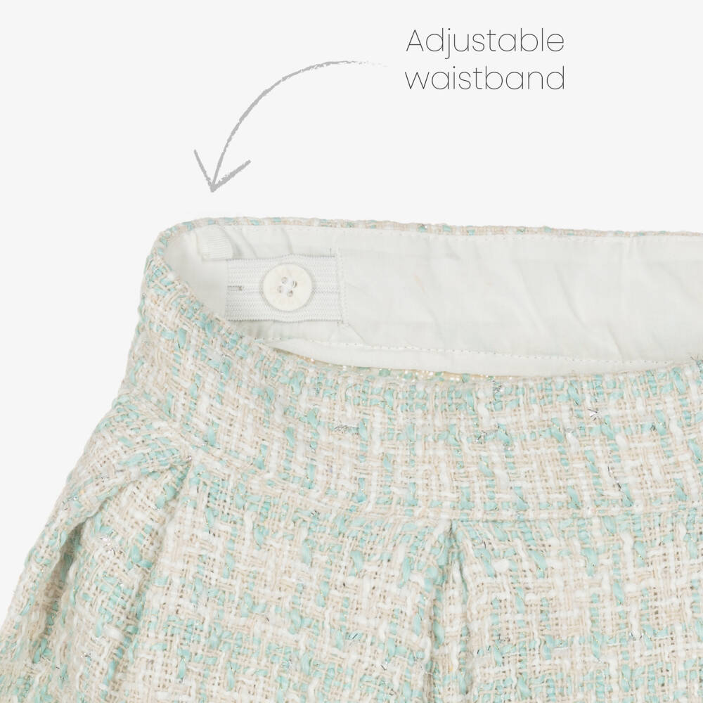 Lapin House-Girls Tweed Pleated Skirt-Shorts | Childrensalon Outlet