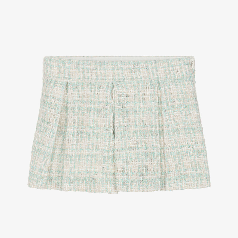 Lapin House-Girls Tweed Pleated Skirt-Shorts | Childrensalon Outlet