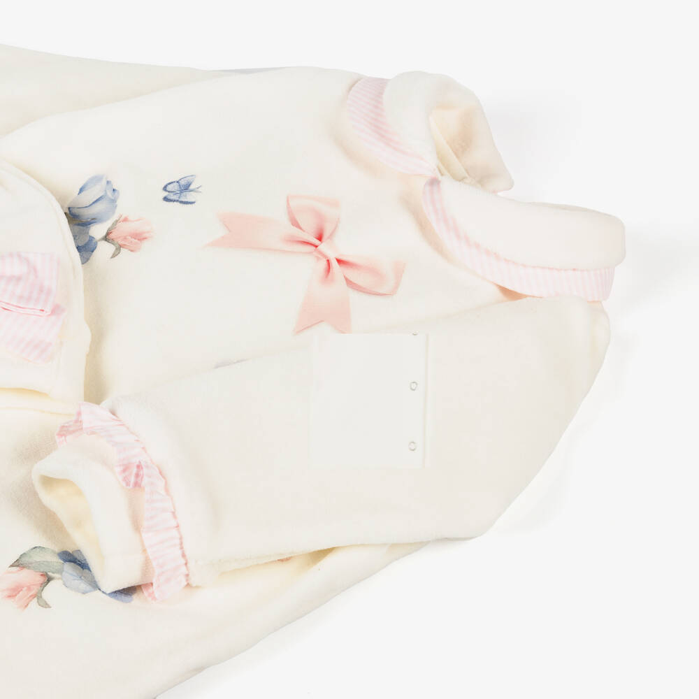 Lapin House-طقم هدية أفرول أطفال بناتي لون أبيض | Childrensalon Outlet