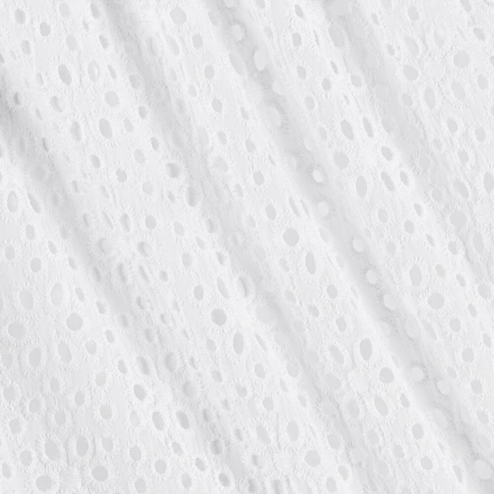 Lapin House-Girls White Broderie Cotton Dress | Childrensalon Outlet