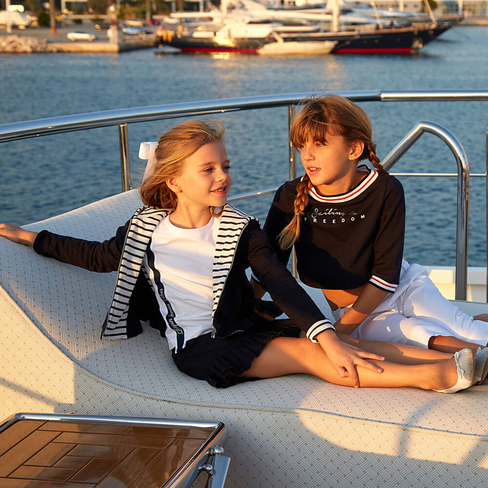 Lapin House-Girls White Cotton T-Shirt | Childrensalon Outlet