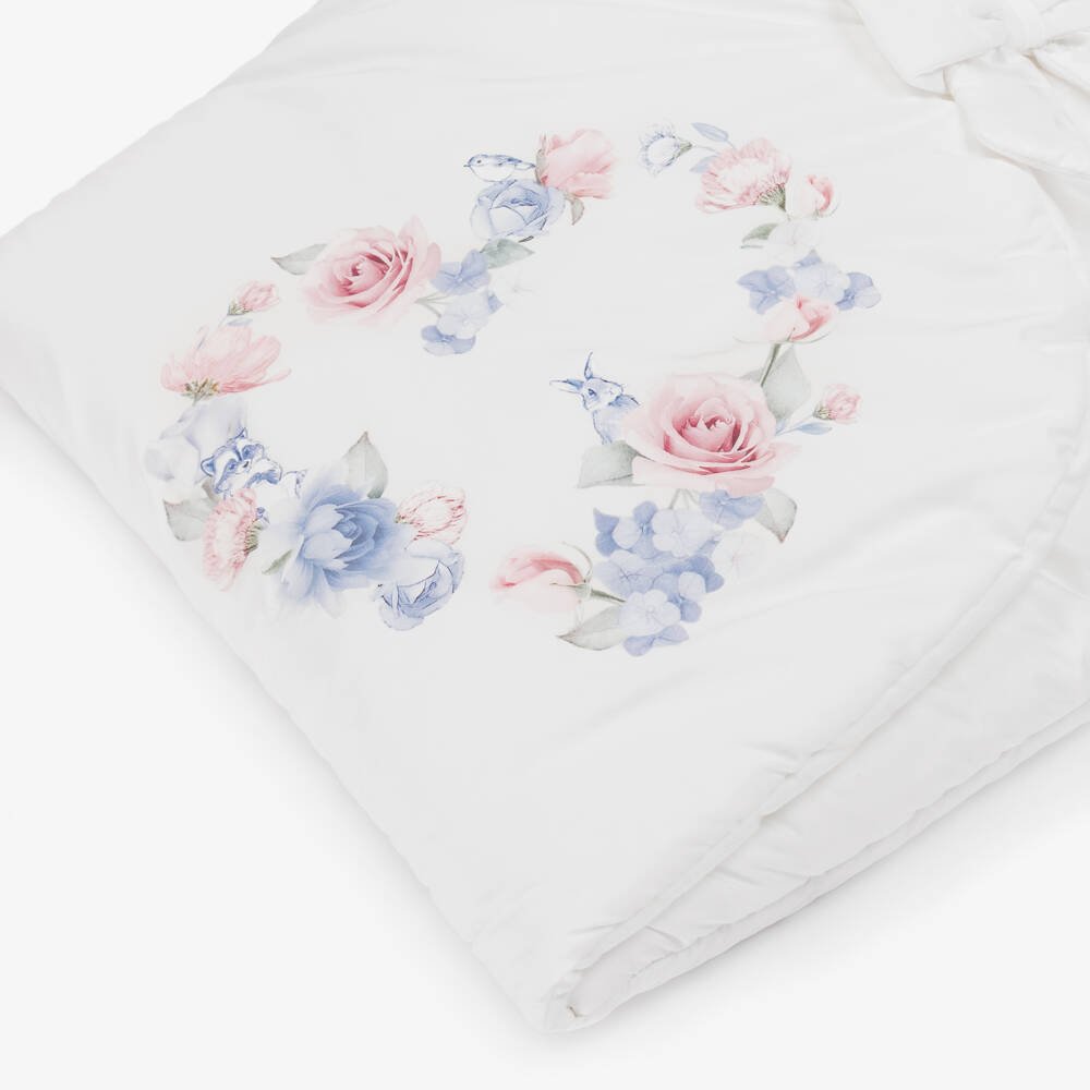 Lapin House-Girls White Floral Bow Nest | Childrensalon Outlet