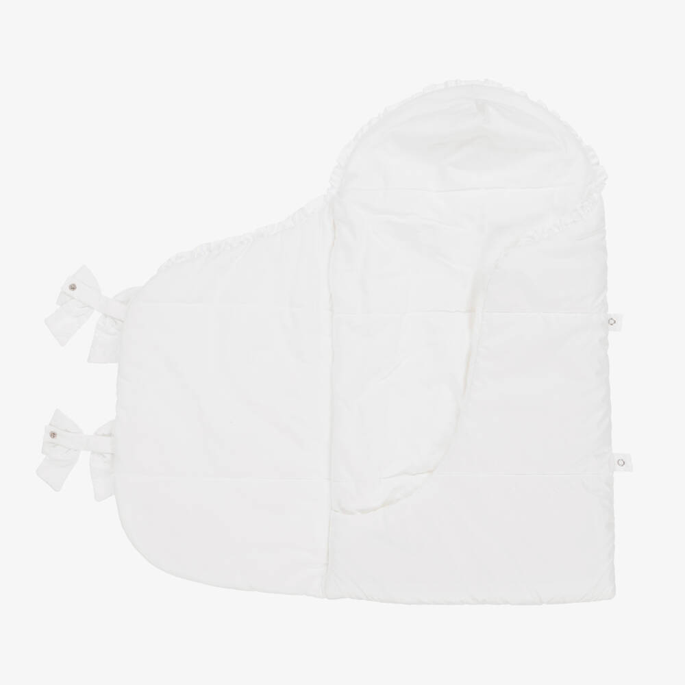 Lapin House-Girls White Floral Bow Nest | Childrensalon Outlet