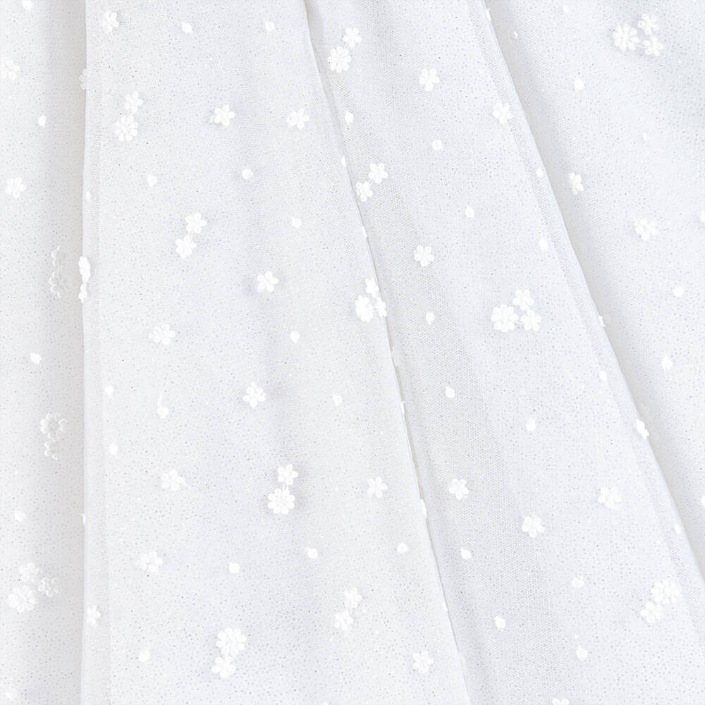 Lapin House-Girls White & Ivory Sparkle Tulle Dress | Childrensalon Outlet