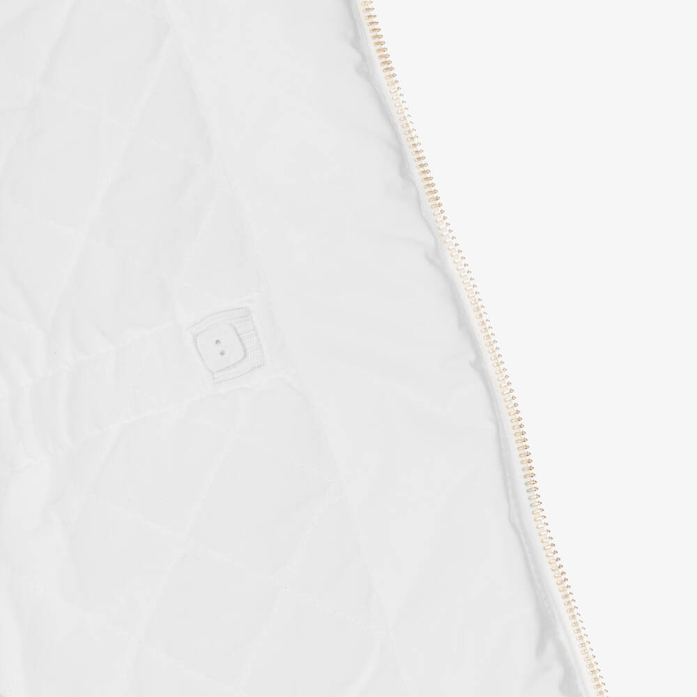 Lapin House-Girls White Padded Puffer Coat | Childrensalon Outlet