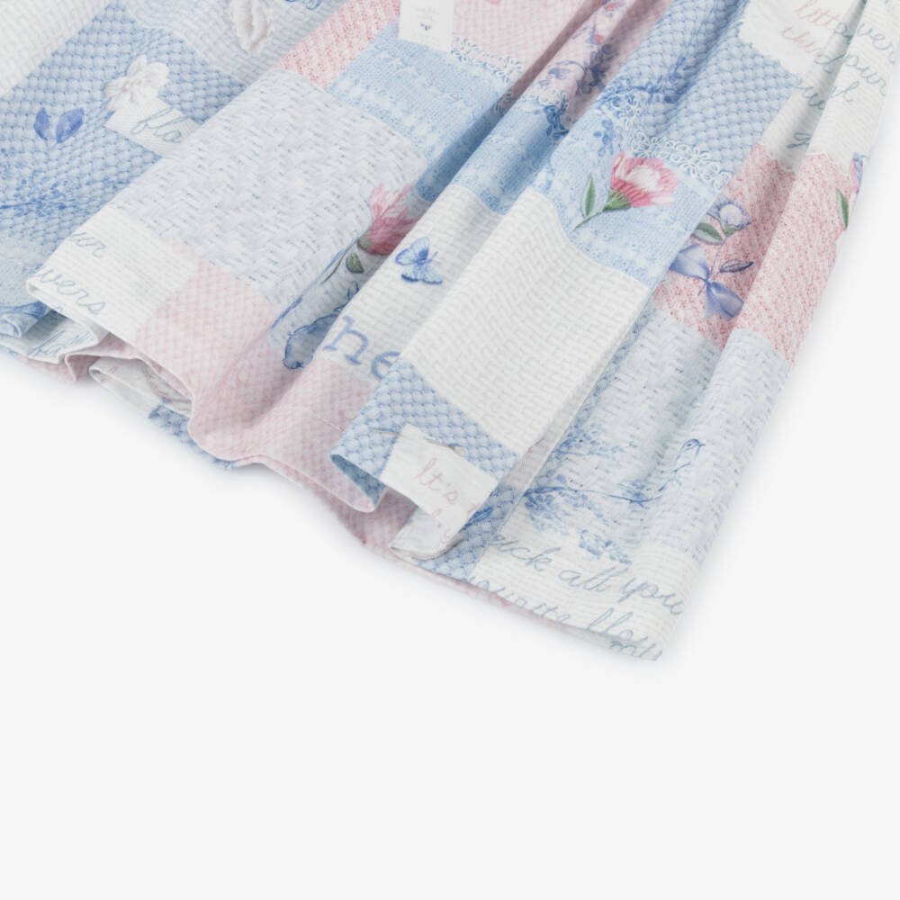 Lapin House-فستان بفيونكة باتشورك قكن لون أزرق | Childrensalon Outlet