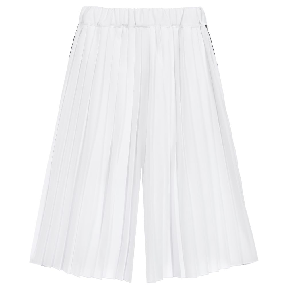 Lapin House-Girls White Pleated Trousers | Childrensalon Outlet