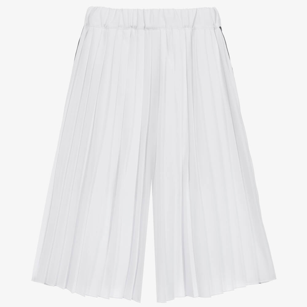 Lapin House-Girls White Pleated Trousers | Childrensalon Outlet