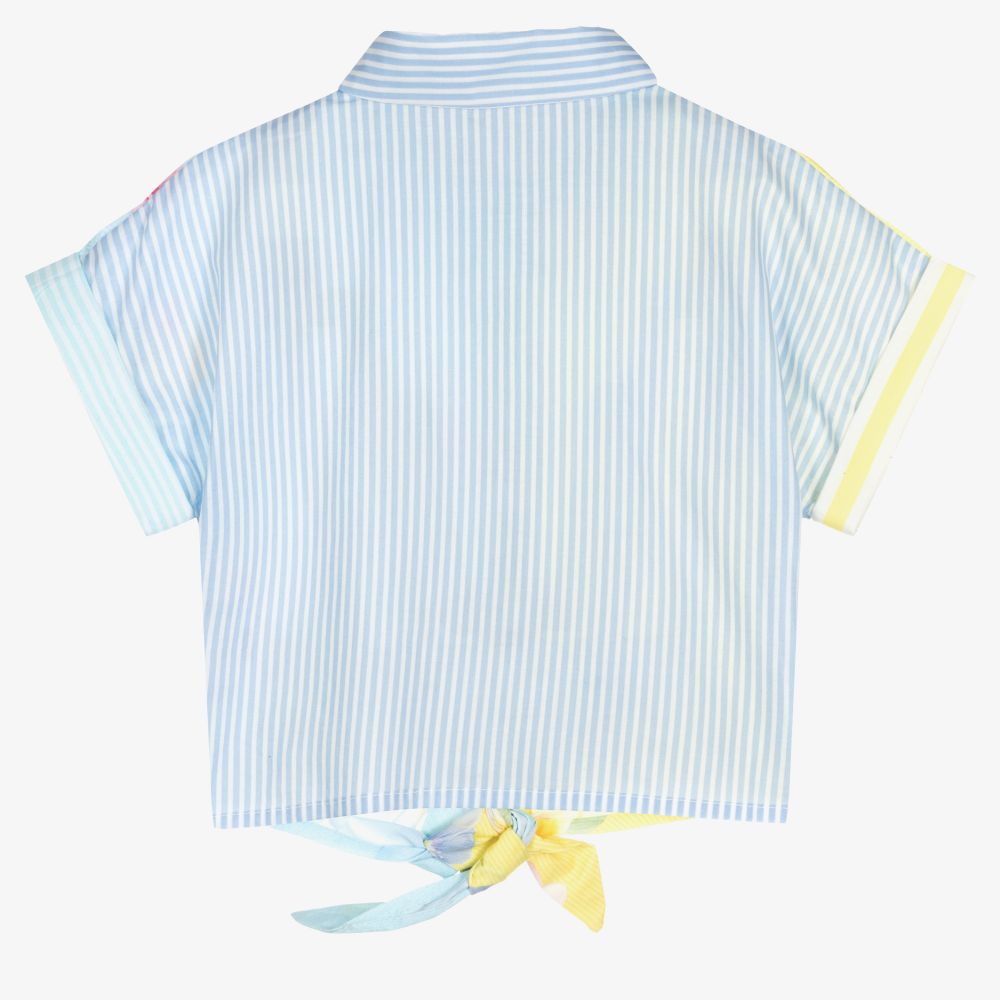 Lapin House-Girls Yellow & Blue Blouse | Childrensalon Outlet